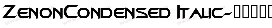 ZenonCondensed Italic字体转换
